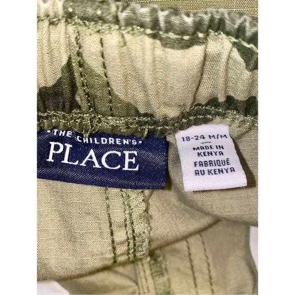Children's Place Size 18-24 Months Camouflage Army Green Shorts - Picture 5 of 6